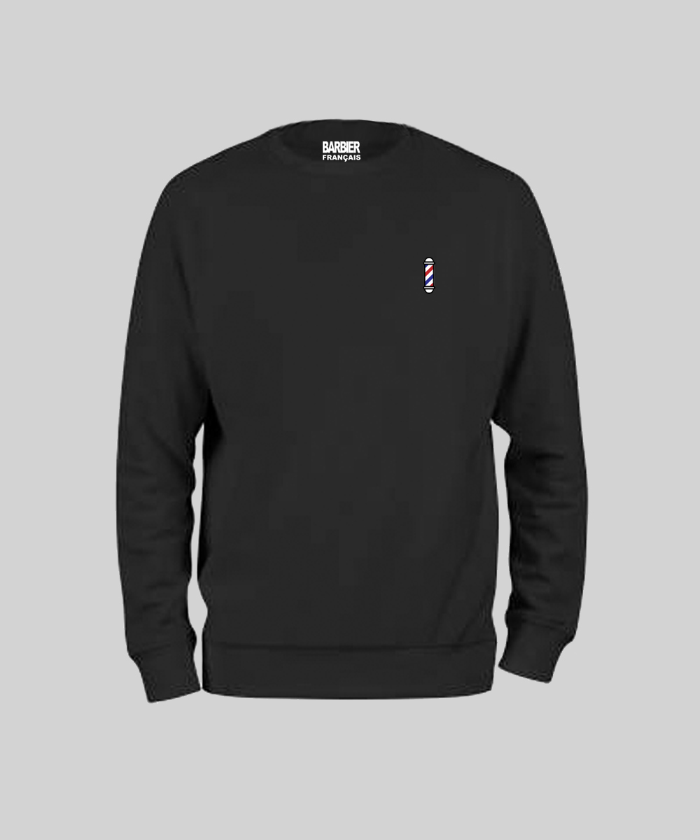 sweat noir avec logo brodé